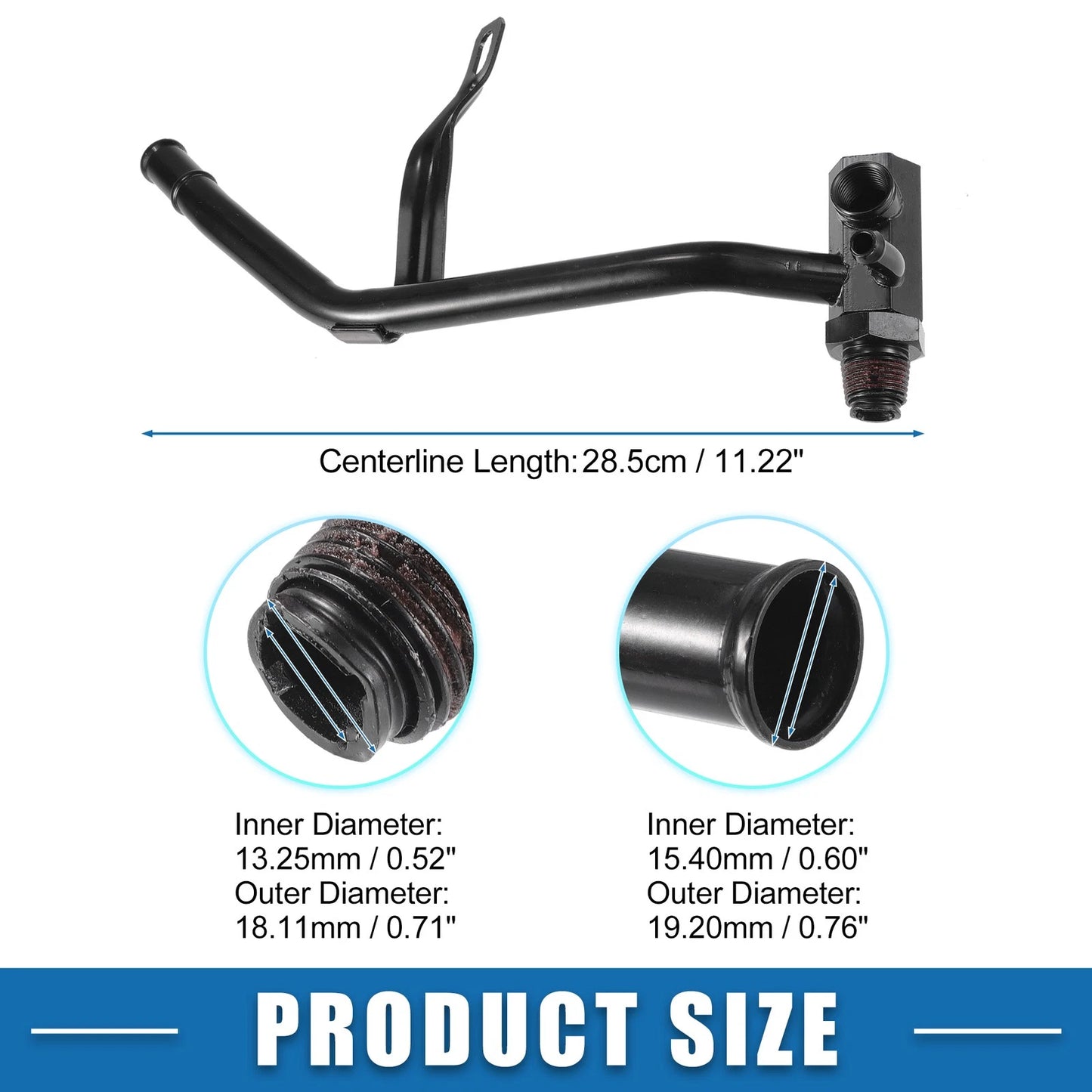 Engine Heater Hose Assembly for Ford Bronco (1985-1994) Metal Black