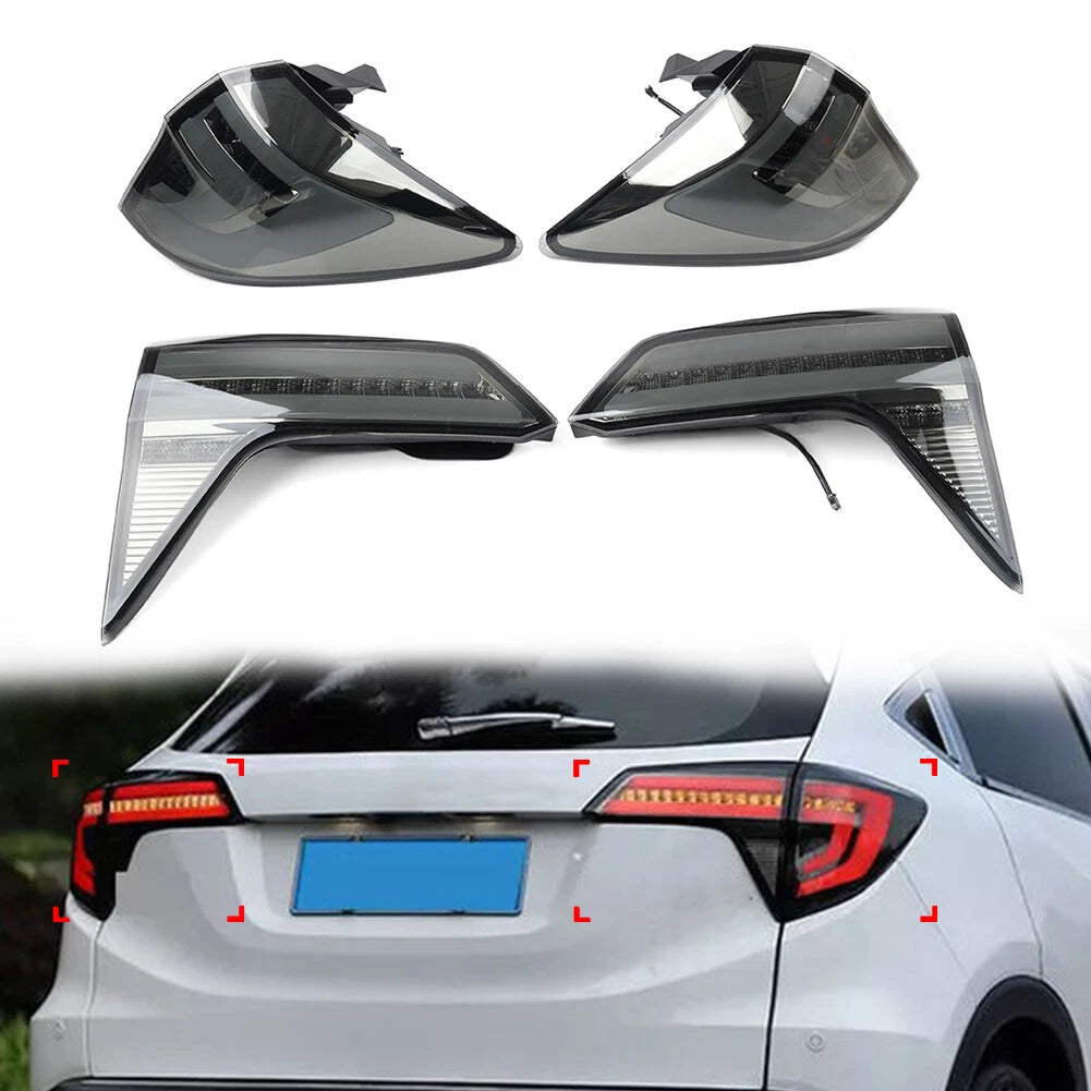 Left Right LED Dynamic Turn Signal Taillights for Honda HR-V (2016-2022)
