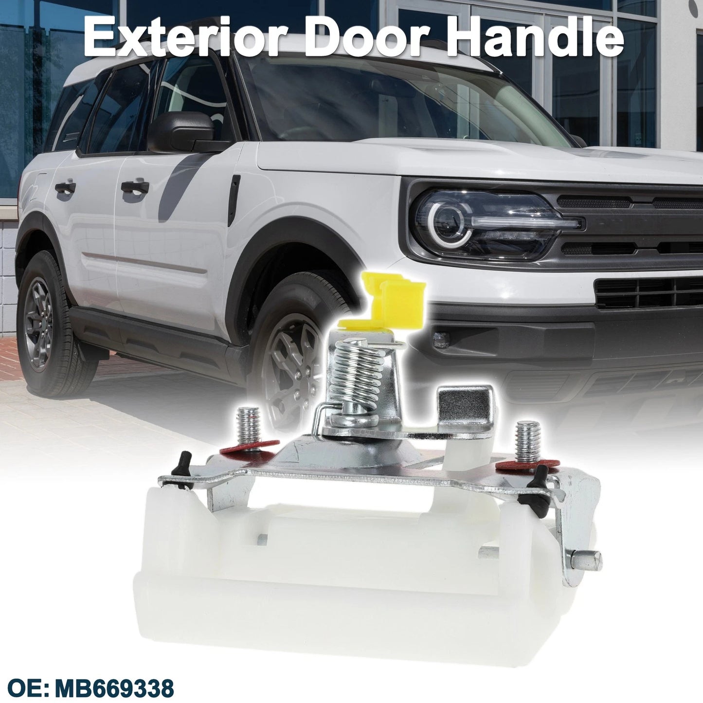 Rear Exterior Door Handle for Mitsubishi Pajero Montero (1990-2001) White
