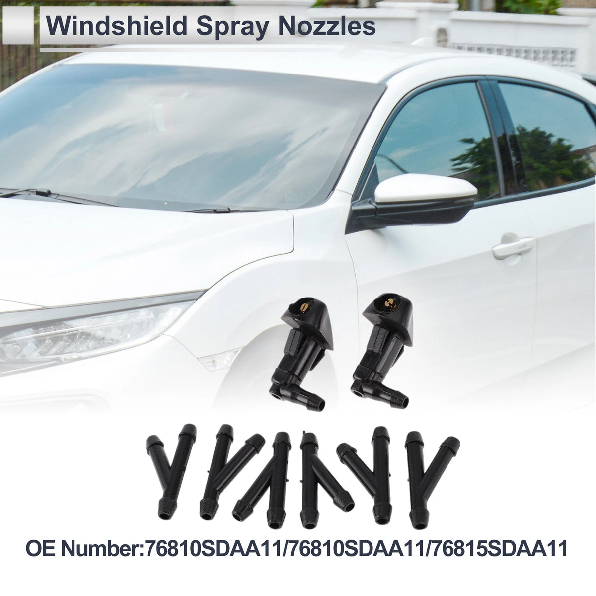 Washer Nozzle w/ 6 x Hose Connectors for Honda (2006-2011)