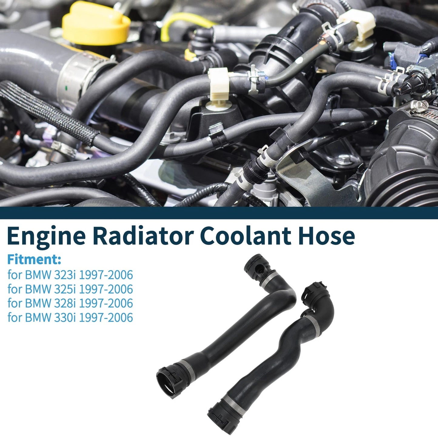Engine Radiator Coolant Hose for BMW 323i (1997-2006)