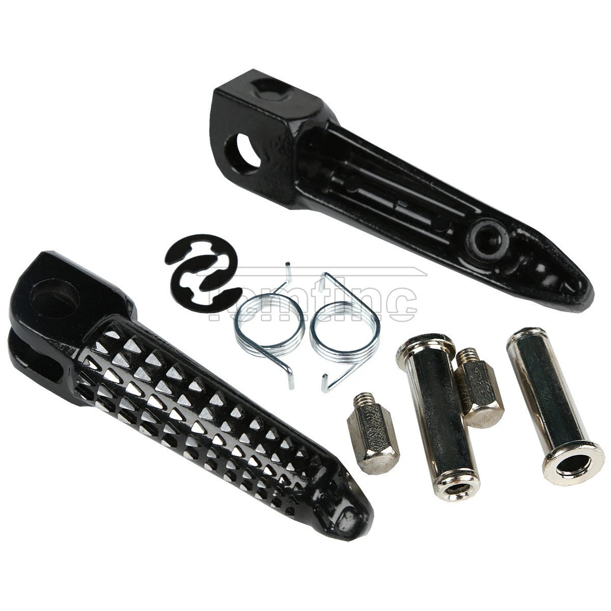 Black Front Footrests Pegs for Kawasaki Ninja 650R Z1000 (2006-2013)