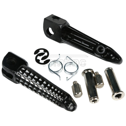 Black Front Footrests Pegs for Kawasaki Ninja 650R Z1000 (2006-2013)