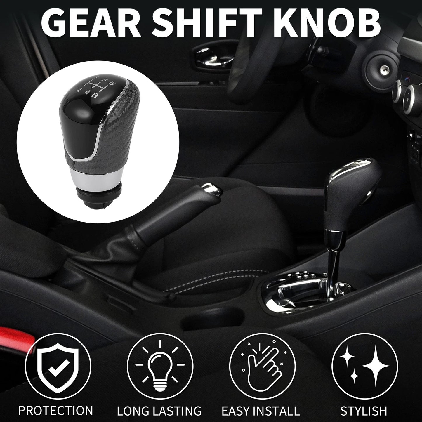 5 Speed Manual Gear Shifter Knob for Ford B-Max (2012-2020)