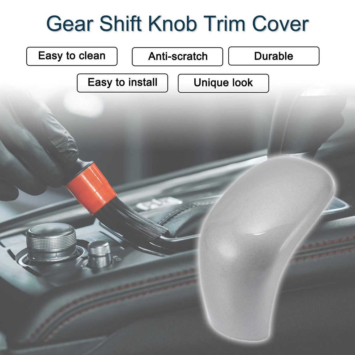 ABS Gear Shift Knob Cover for Nissan Sentra, Altima, Versa (2020-2024)