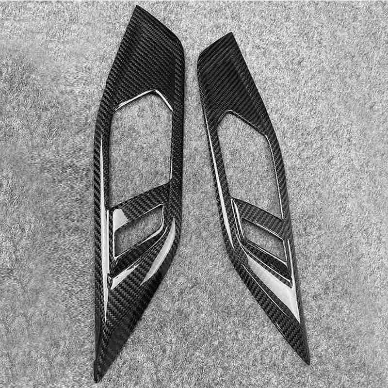 Dry Carbon Fiber Inner Door Handle Frame Panel Cover Trim for BMW G22 430i 21-23