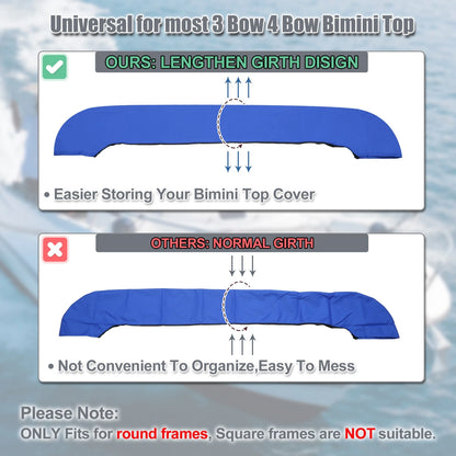 Storage Boot 73-78"W for Boat Bimini Top