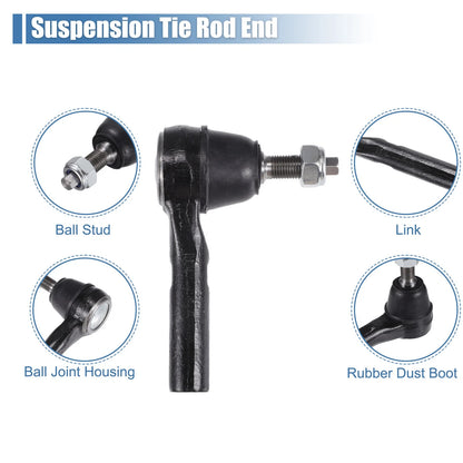 2 x Front Outer Tie Rod End Links for Ford Explorer, Mercury Mountaineer (2002-2010)