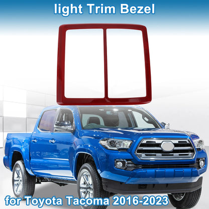 Front Row Headlight Trim Bezel for Toyota Tacoma (2016-2023) Red