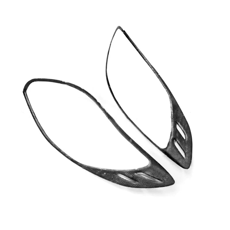 Real Carbon Fiber Rear Tail Light Lamp Cover Trim For Hyundai Veloster 2011-2017