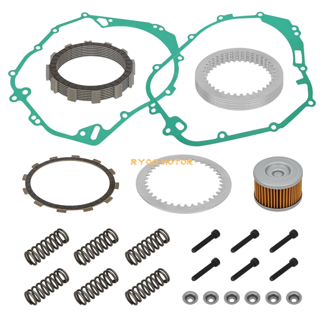 Clutch Friction Plates, Gasket, Oil Filter for Polaris Predator Outlaw 500