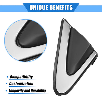 Front Left Door Mirror Flag Cover for Honda CR-V (2012-2016) Black