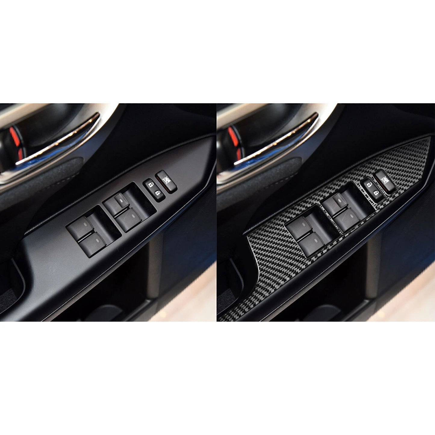 Carbon Fiber Window Lift Panel Switch Cover for Lexus CT200h (2011-2017)