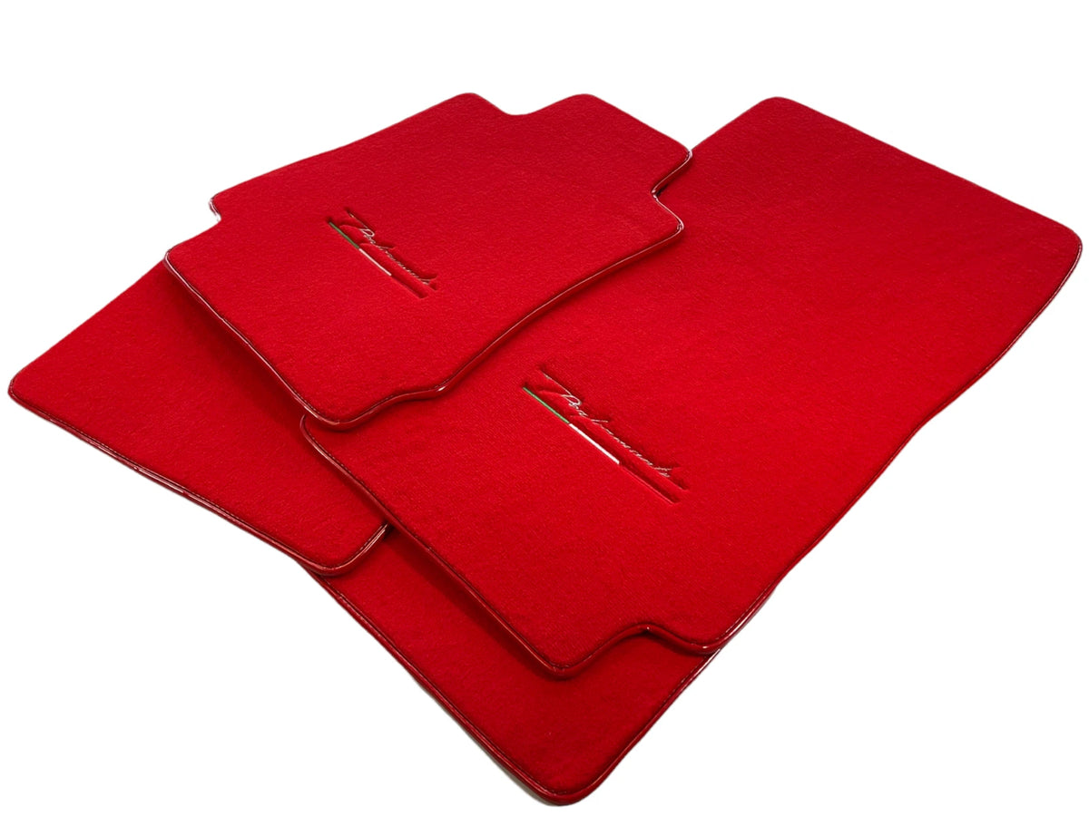 Tailored Carpet Floor Mats for Alfa Romeo Stelvio (2017-2022) - 2 x Red