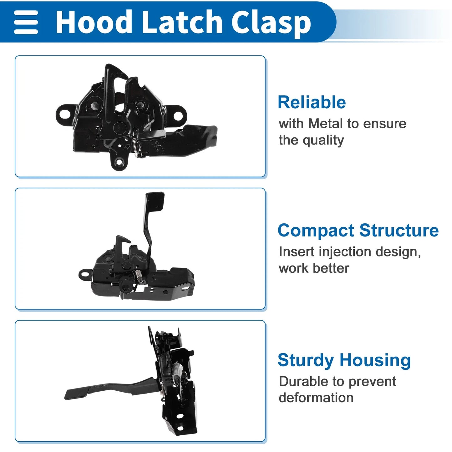 Bonnet Latch Assembly for Toyota Corolla (2014-2019) - 1 x Quality Replacement