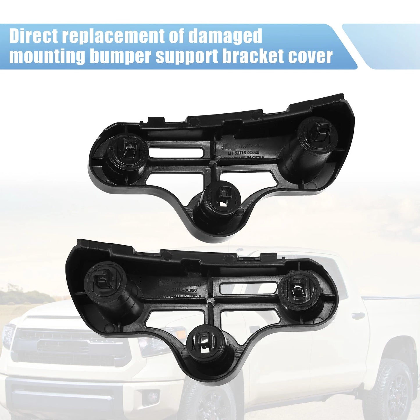 Front Bumper Brackets for Toyota Sequoia (2001-2022) - 2 x Supports