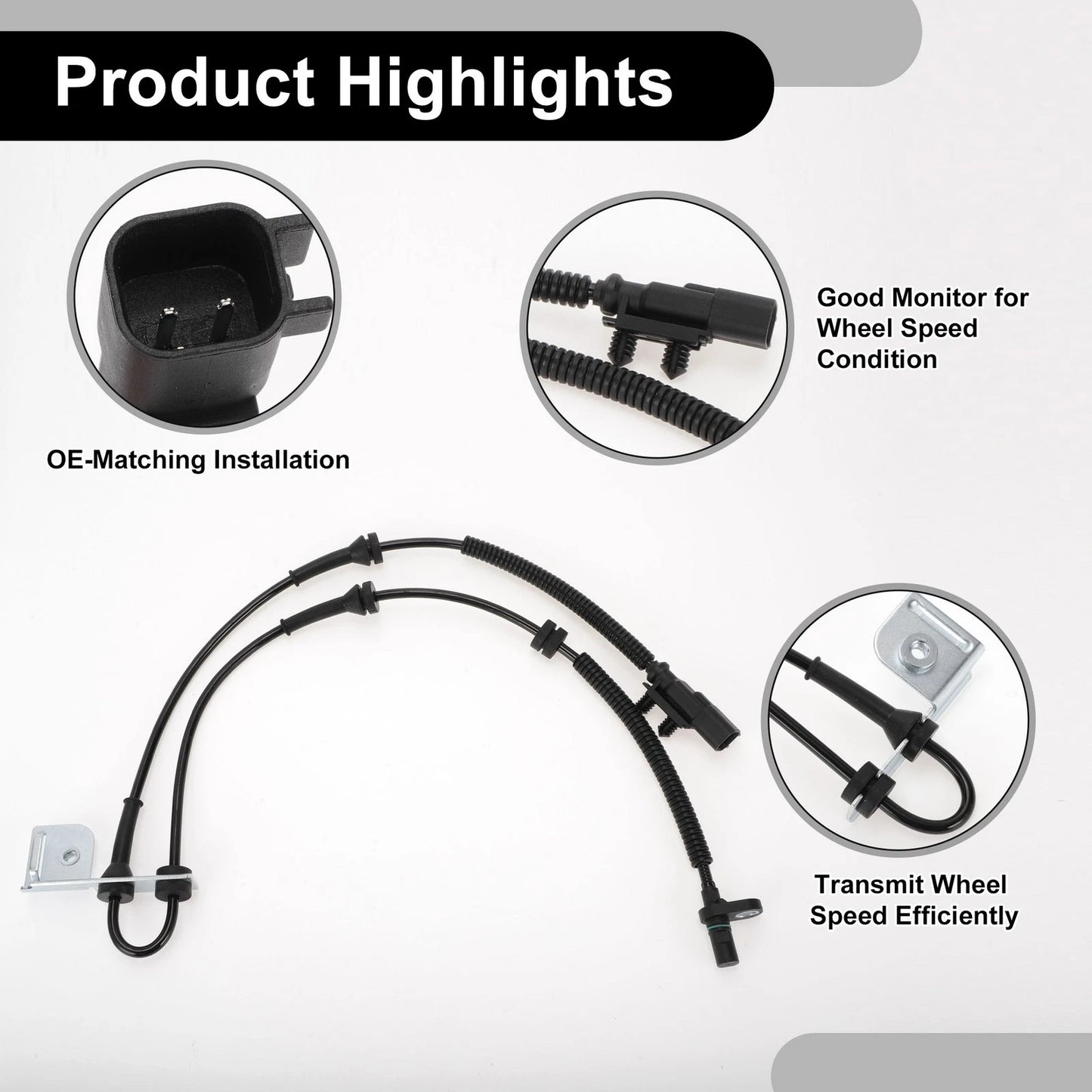 ABS Wheel Speed Sensor for Dodge Grand Caravan (2012-2020) 1 x Front Sensor