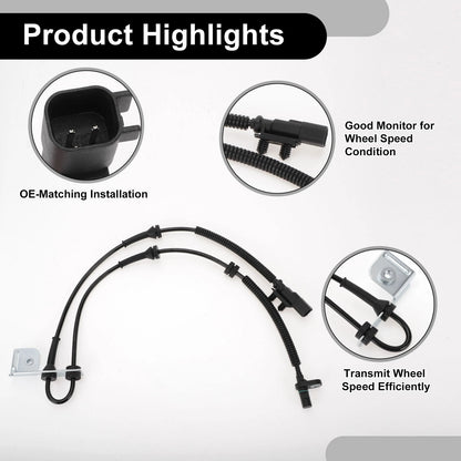 ABS Wheel Speed Sensor for Dodge Grand Caravan (2012-2020) 1 x Front Sensor