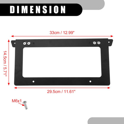 Front License Plate Frames for Ford Bronco 2021-2022 Aluminum Alloy Black Set