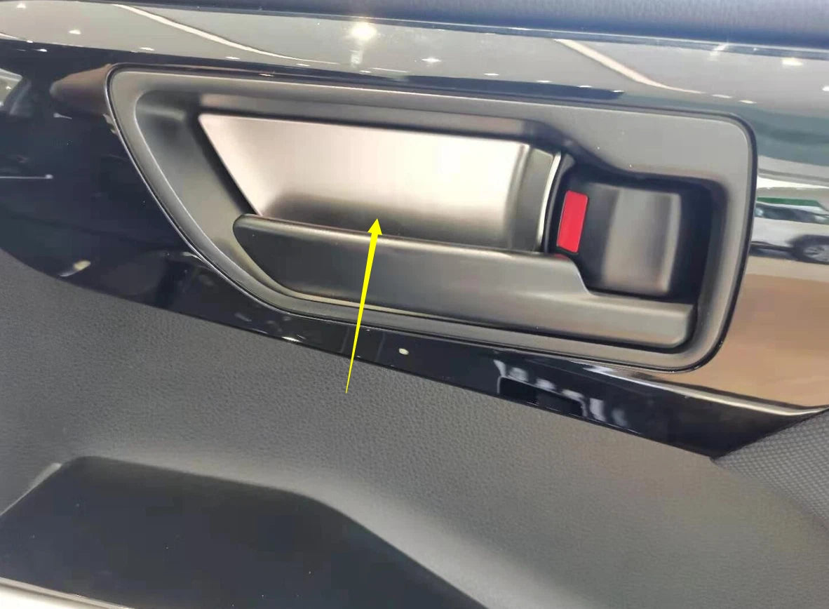 Silver Inner Door Handle Bowl Cover Trim for Toyota Highlander (2020-2023)