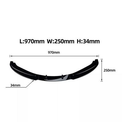 Gloss Black Front Spoiler Lip for BMW 3 Series E90 E91 (2009-2012)