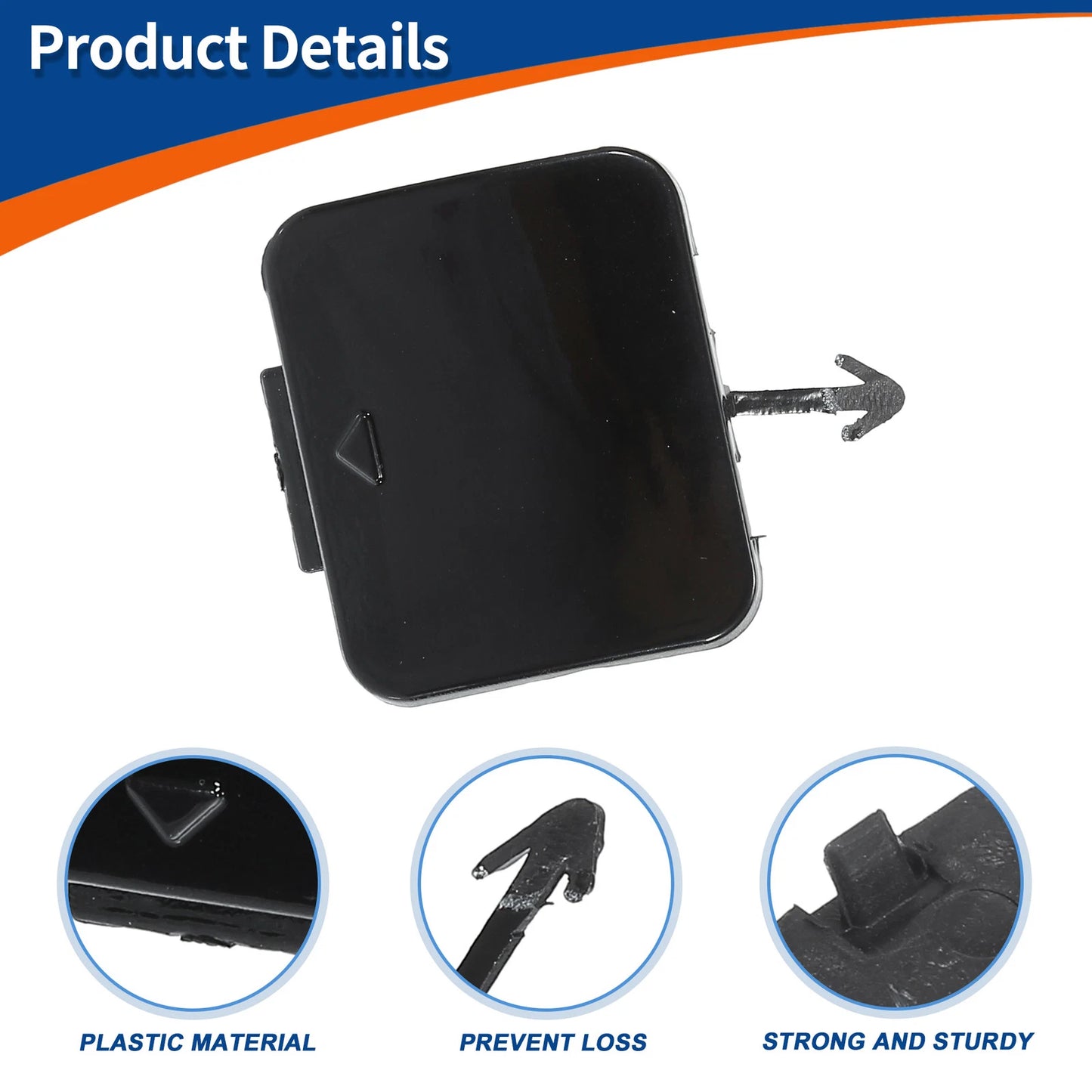 Front Tow Hook Cover for BMW 525i 528i 530i (2001-2007)
