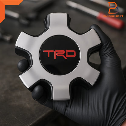 4 x TRD Wheel Center Cap Hub Covers for Toyota Hilux Fortuner (2015-2023)