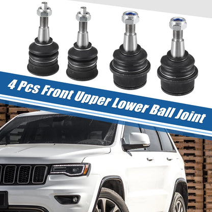 4 x Front Upper Lower Ball Joints for Jeep Commander (2006-2010)