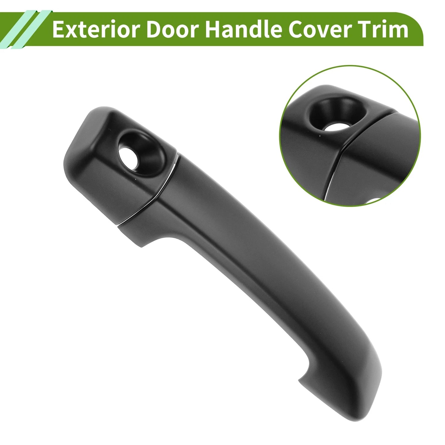 Matte Black Exterior Door Handle Cover Trim  for Toyota FJ Cruiser (07-22)