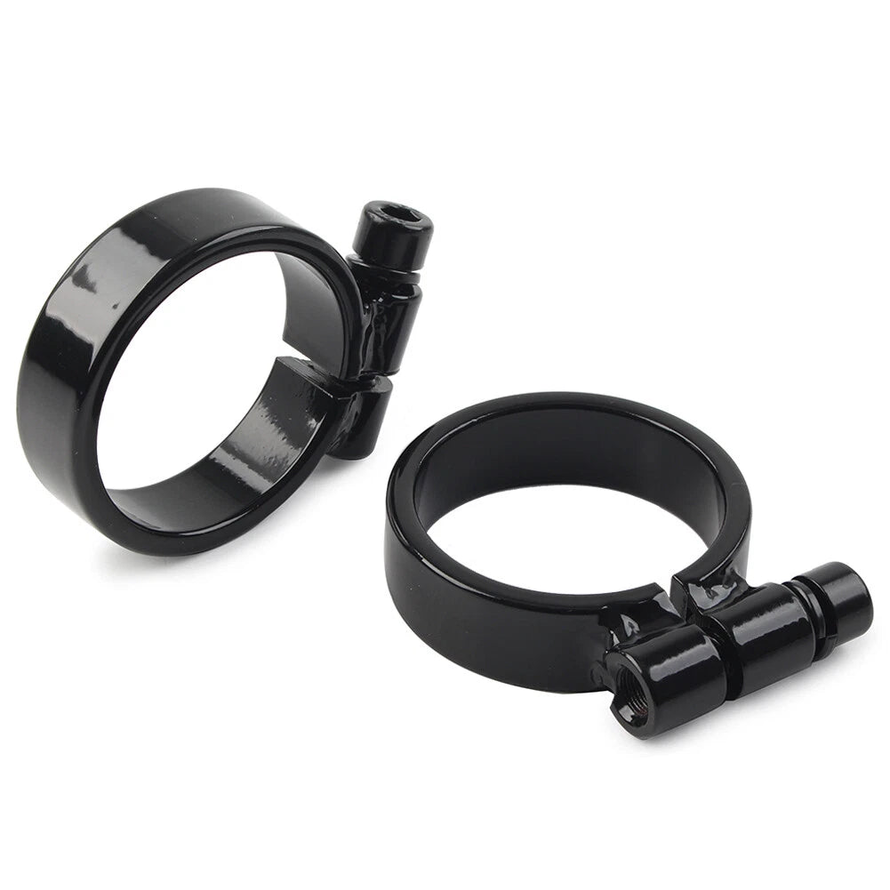 Black Exhaust Port Clamps for Harley XL Ironhead Sportster (1957-1985)