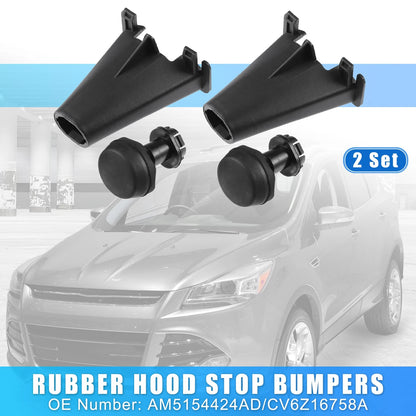 Rubber Hood Bumper Stops for Ford Escape, C-Max (2003-2019)