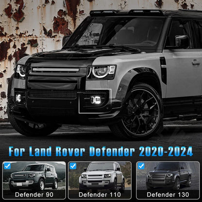 Front Fog Light White LED Driving Lamp for Land Rover Defender 110 90 130 (2020-UP)