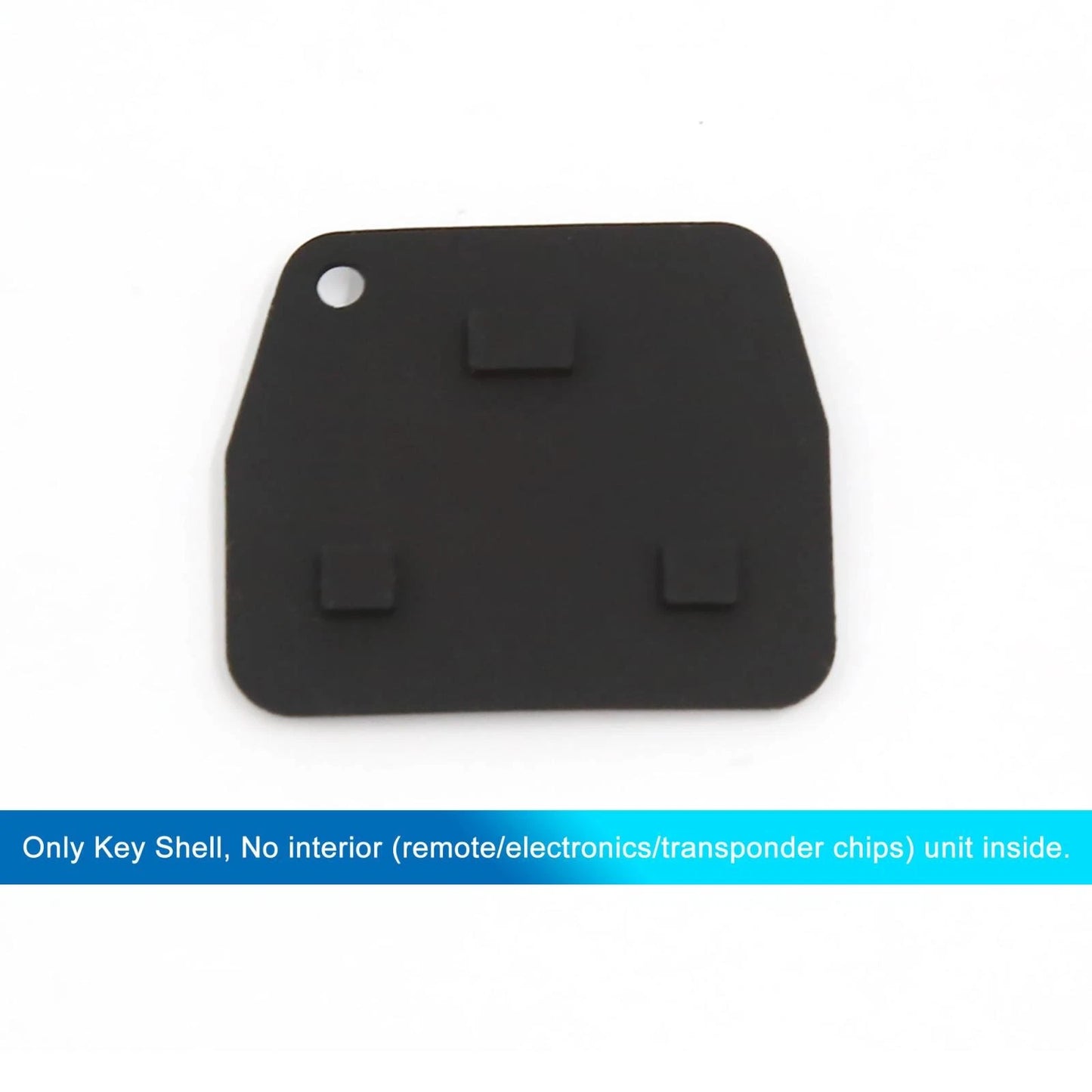 Key Fob Shell Case for Toyota Avensis Corolla Rav4 3 Button Black