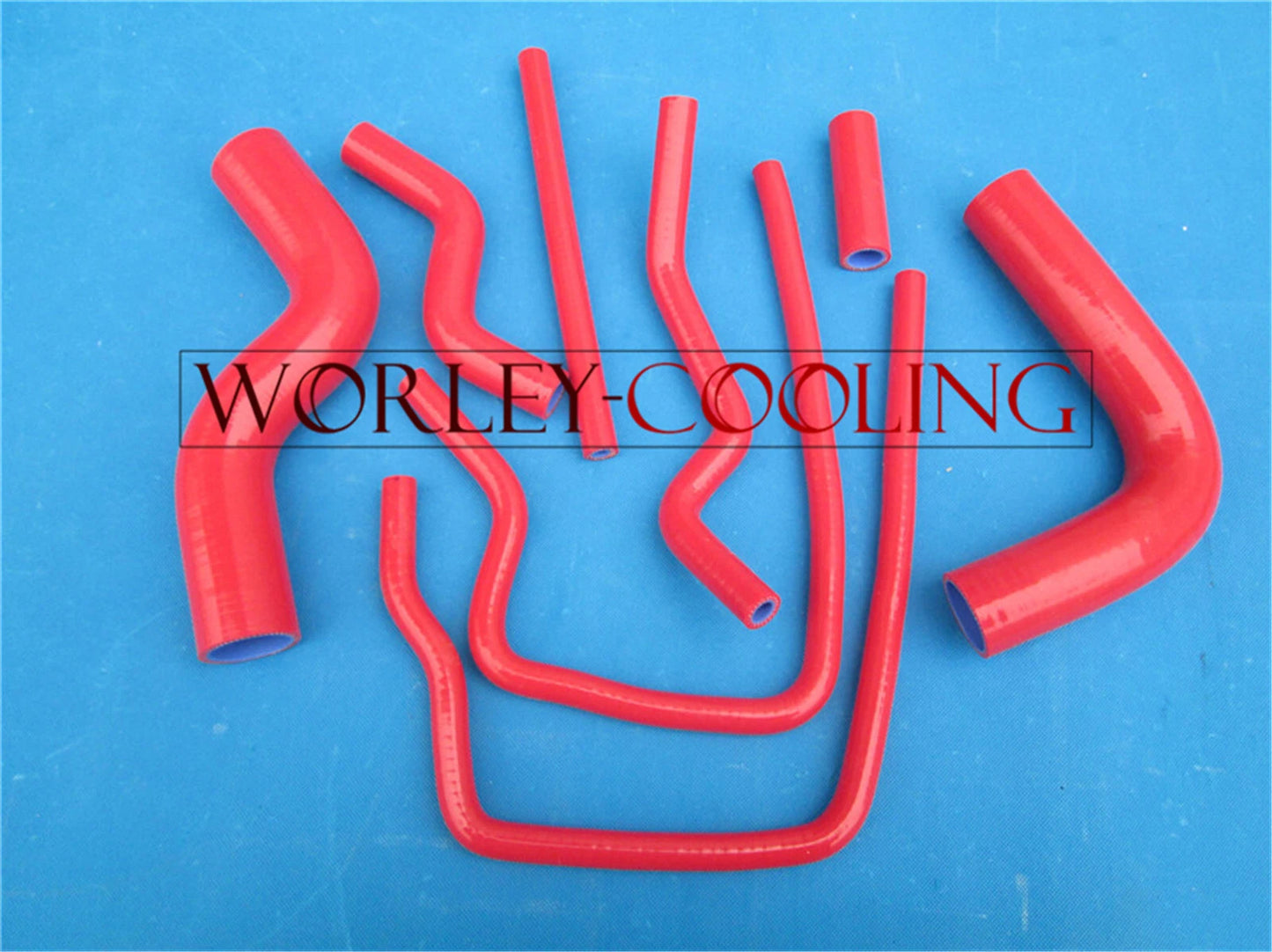 Radiator & Shroud & RED Hose for Subaru Impreza WRX GC8 STI (1992-2000)