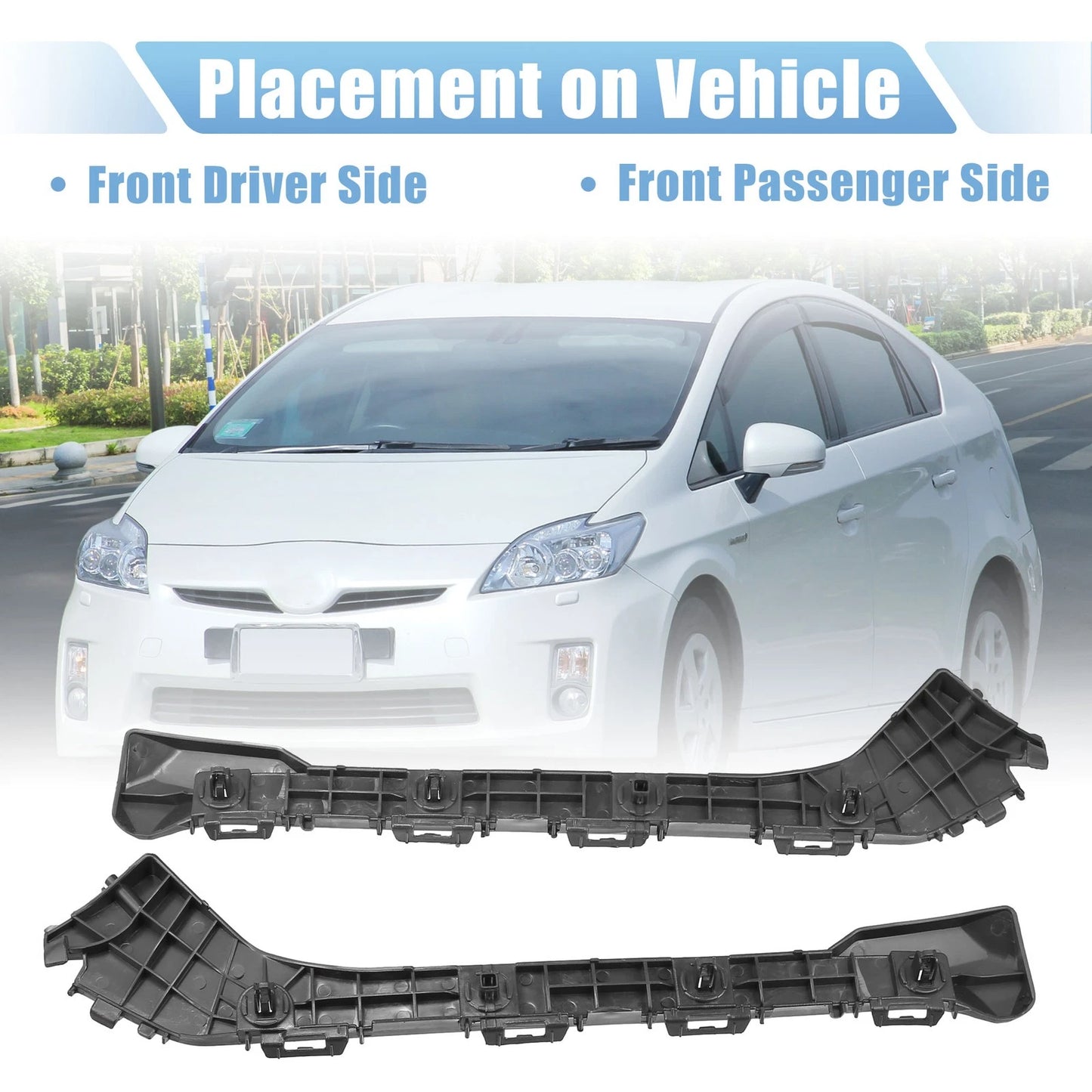 Bumper Bracket Side Retainer  for Toyota Prius Plug-In (2012-2015) Black