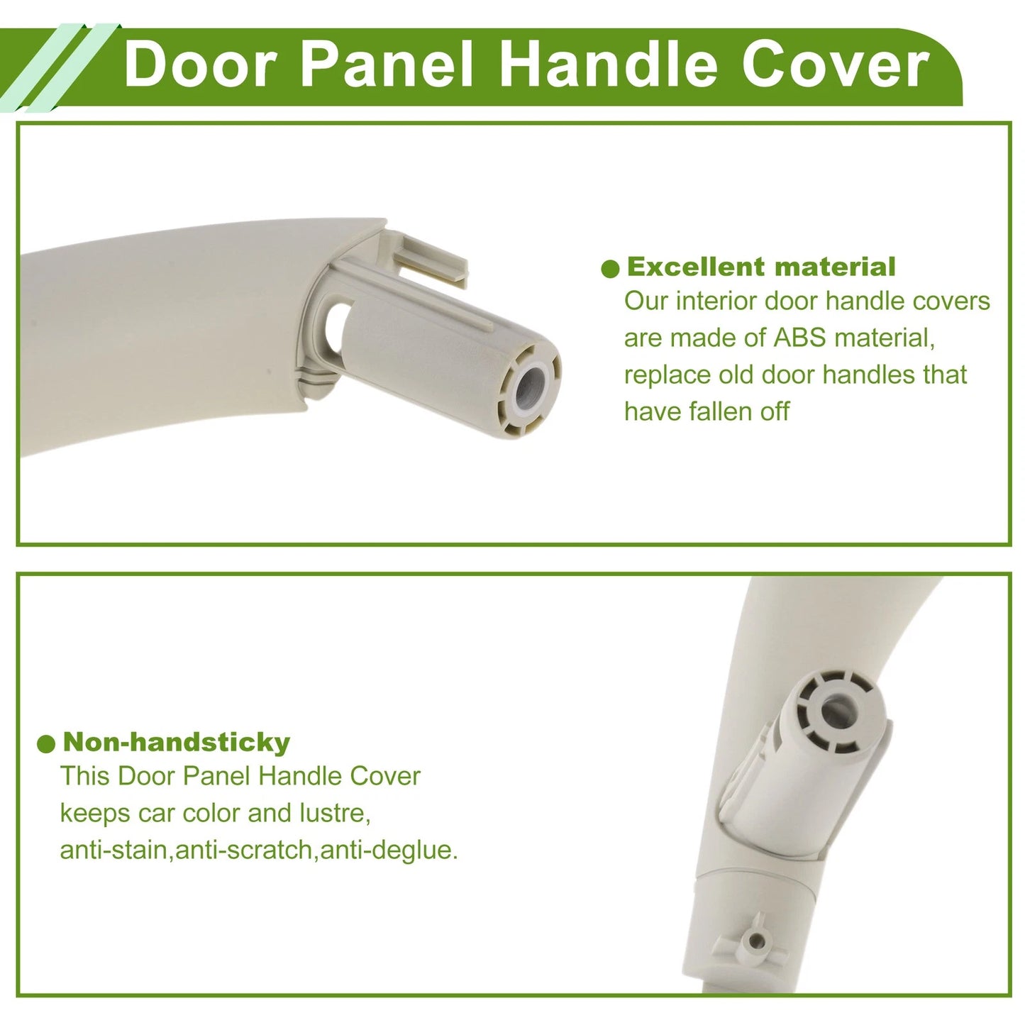 Door Panel Handle Trim Cover for BMW X5 F15 (2014-2018) Gray White