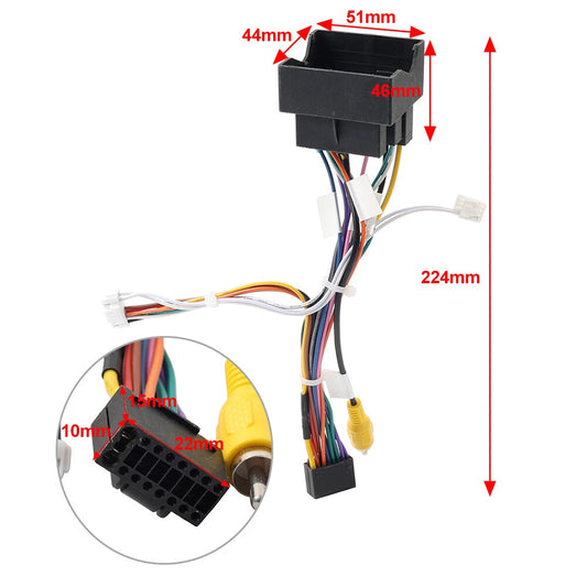 16pin Audio Player Power Cable Adapter for Volkswagen Golf (2014-2021)
