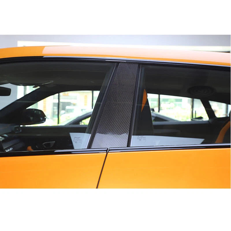 Real Carbon Fiber Side Door B Pillar Cover Trim Fits Lamborghini URUS 2018-2022