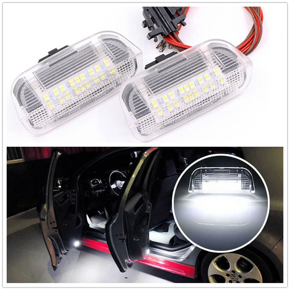 18 LED Side Door Clear Lights for VW Golf GTI EOS Jetta Passat (2006-2014)