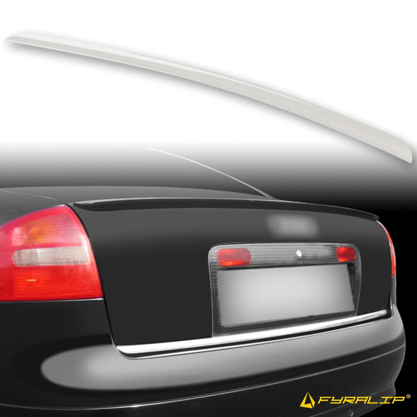 White Boot Lip Spoiler for Audi A6 C5 Sedan (1997-2004)