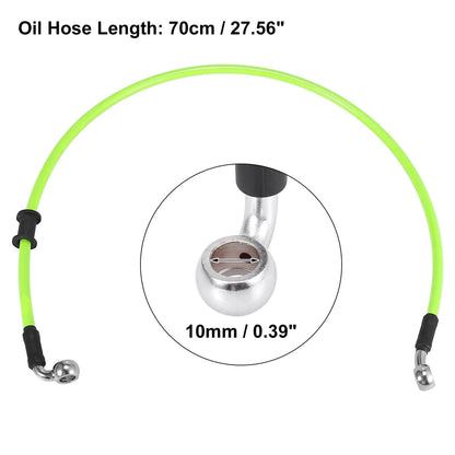 Universal / 70cm 27.56" / Brake Clutch Oil Hose Line Pipe Hydraulic Green for Motorcycle