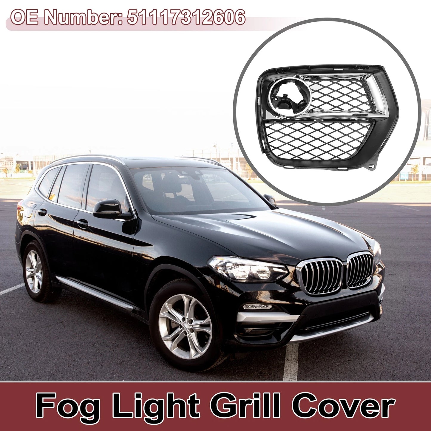 Front Right Fog Light Grill for BMW X6 (2012-2014)