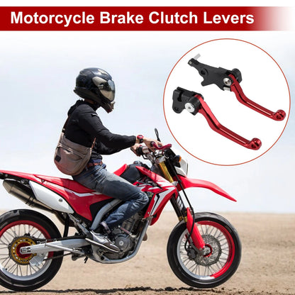 1 Pair Motorcycle Short Brake Clutch Levers for Honda CRF250L CRF300L Rally Red