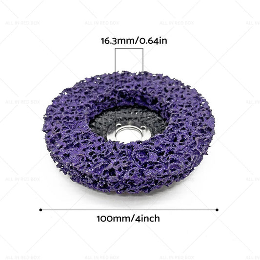 10PCS 4" Poly Strip Disc Paint Eater Abrasive Wheel for Grinder