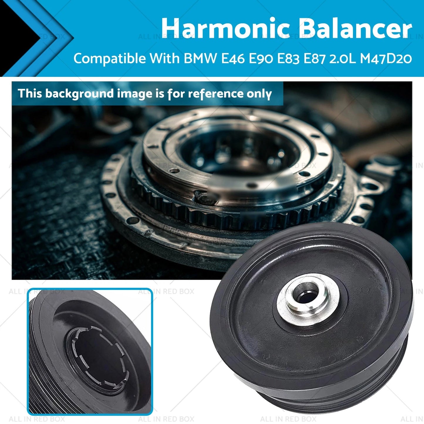 Harmonic Balancer for BMW E46 E83 E87 E90 120D 320D 2.0L Diesel (2001-2011)