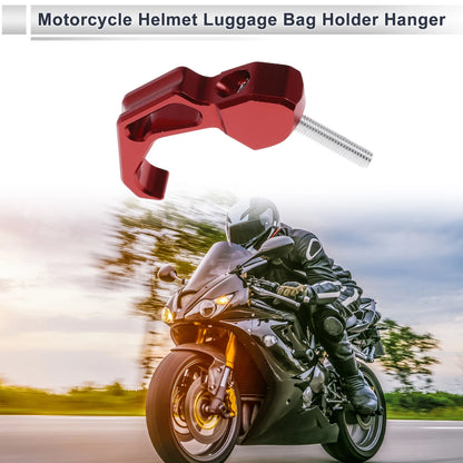 Finger Shape 1 Set Aluminum Alloy Motorcycle Hanging Hook 68mm Red Black for Motorcycle