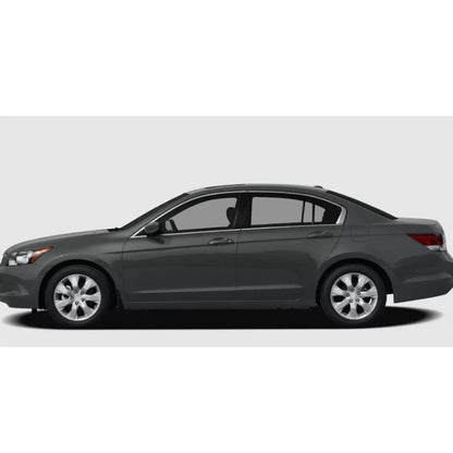 6 Pcs Black Door Trim Pillar Covers for Honda Accord (2008-2012)