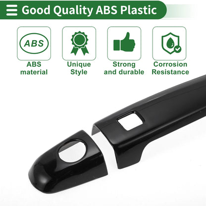 Black Door Handle Cover Trim for Toyota Highlander (2008-2013)