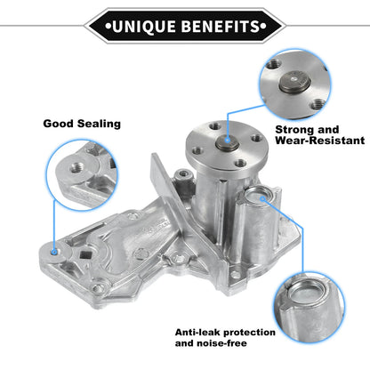 Water Pump with Gasket Kit for Ford Escape, Fiesta (2001-2012)