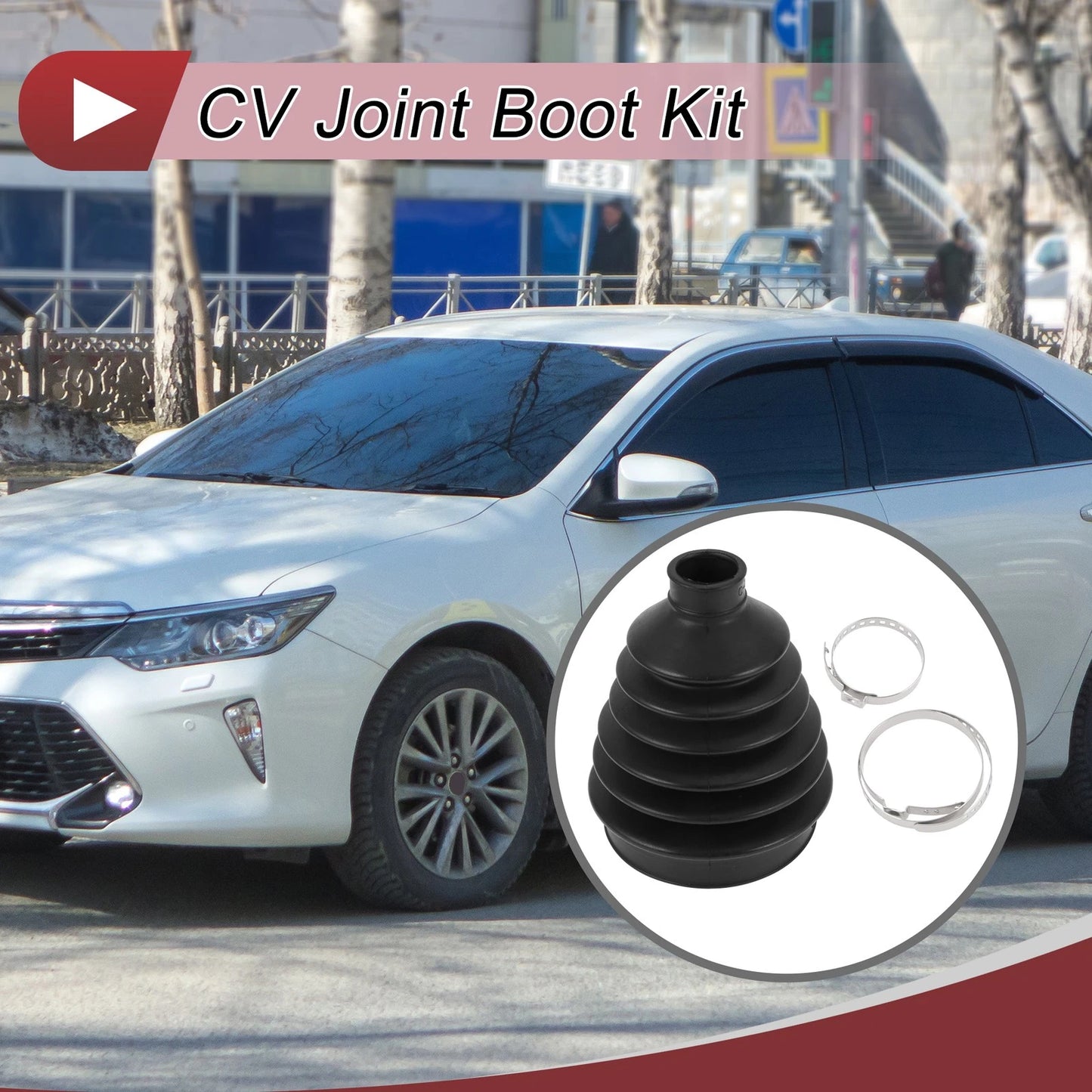 Outer CV Joint Boot Kit with Clamps for Toyota RAV4 (2005-2020)